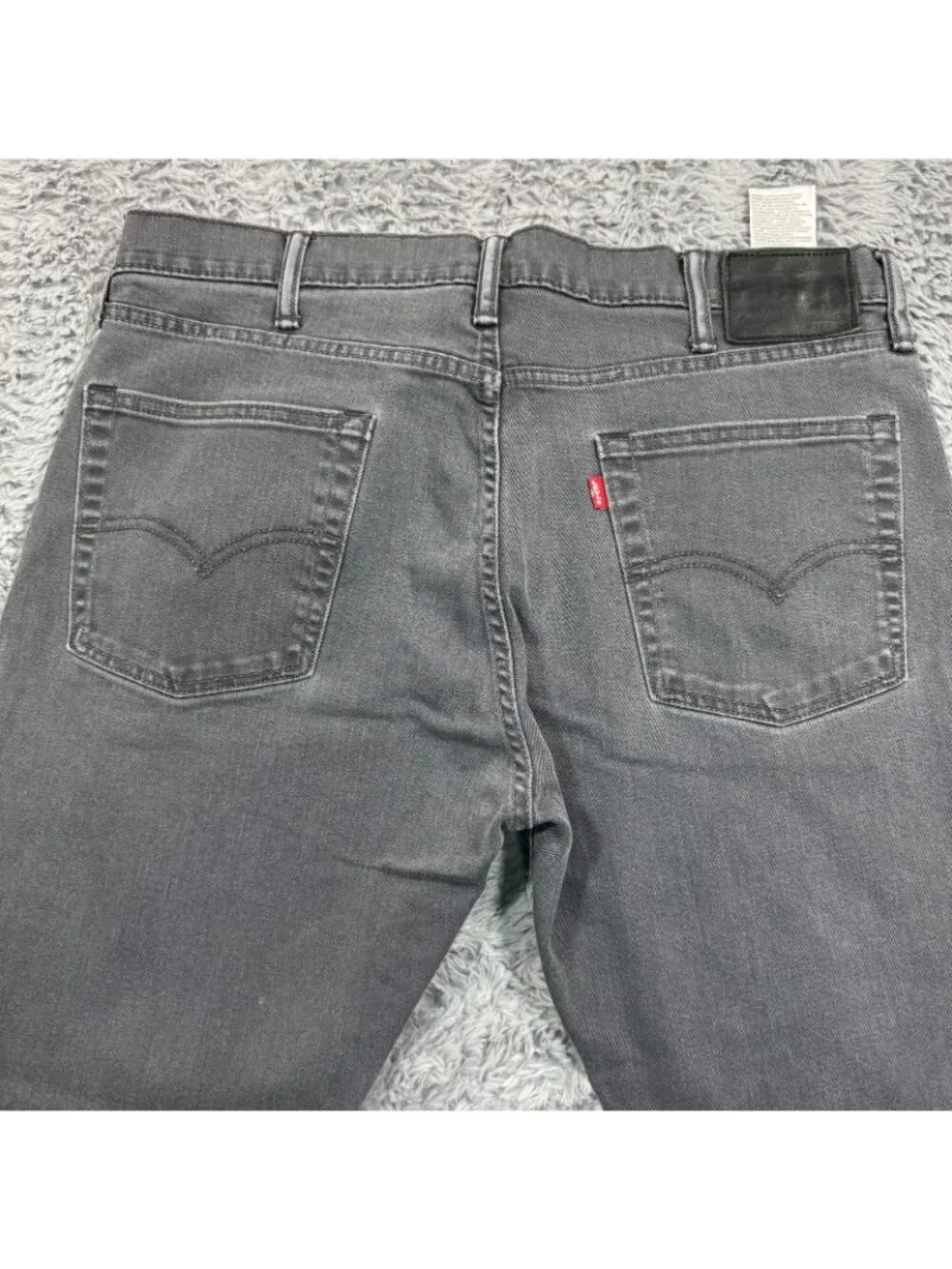 Levi's 513 Jeans Men's 38x30 Gray Cotton Denim Straight Slim Workwear Stretch
